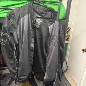 Harley-Davidson Black Mesh Bomber Jacket